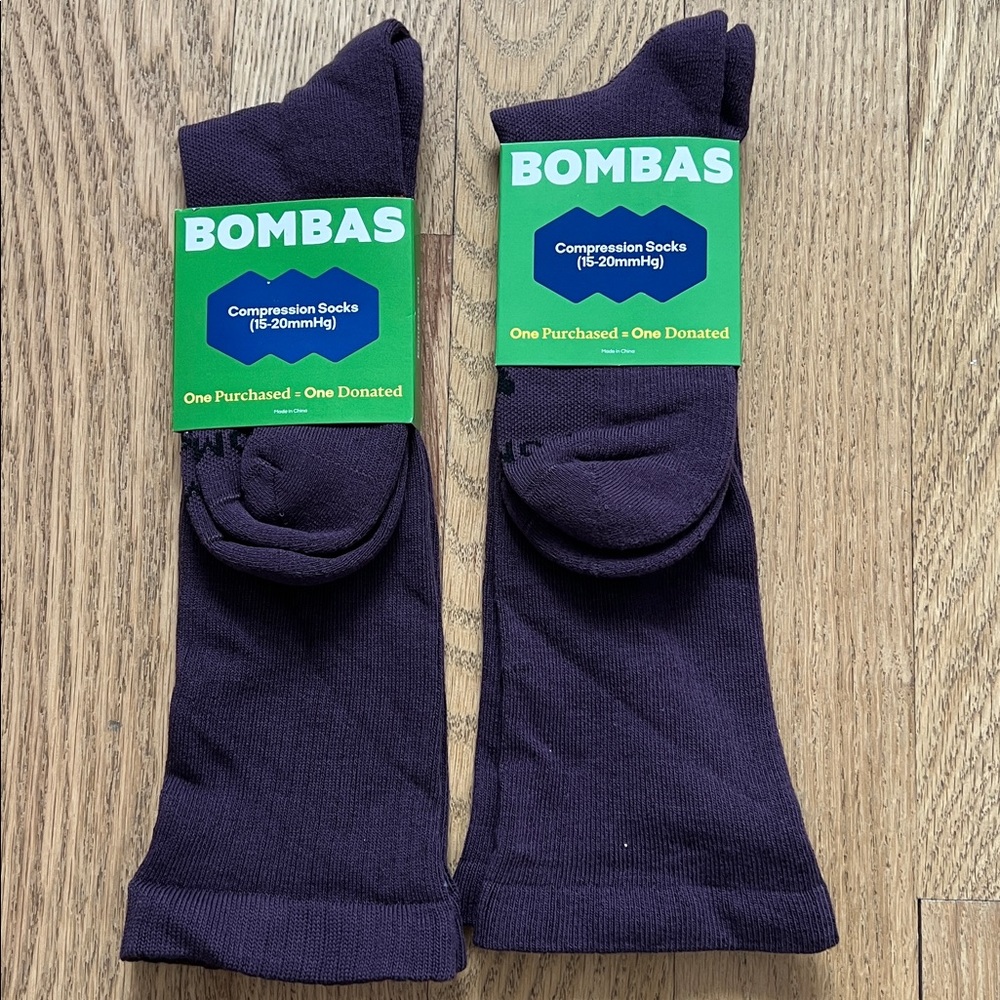 Bombas Men's purple NWT Compression Socks (set of 2)